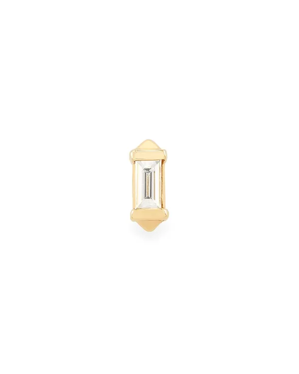 Sianna Mini 14K Yellow Gold Single Stud Earring In White Diamond^Kendra Scott Hot