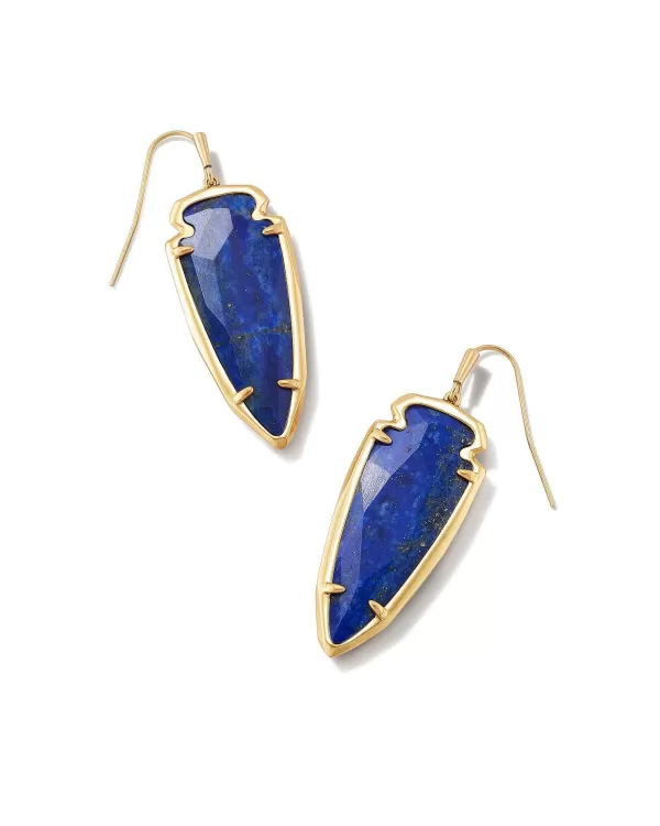 Skylar Vintage Gold Drop Earrings In Blue Lapis^Kendra Scott Shop