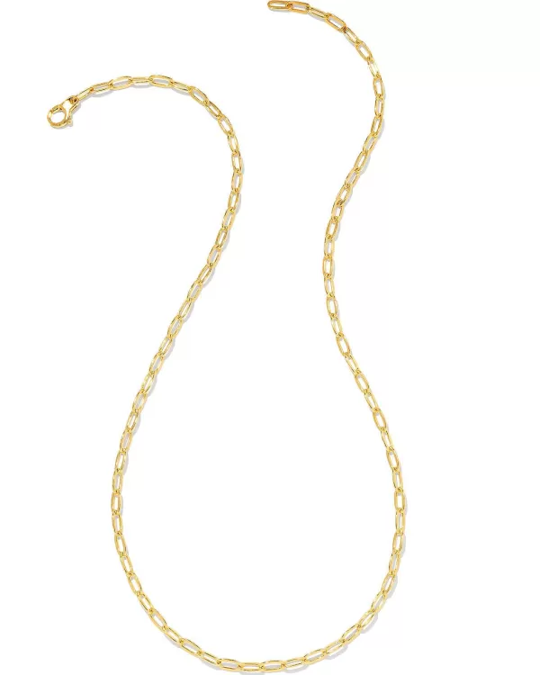 Small Paperclip Chain Necklace In 18K Gold Vermeil^Kendra Scott Shop