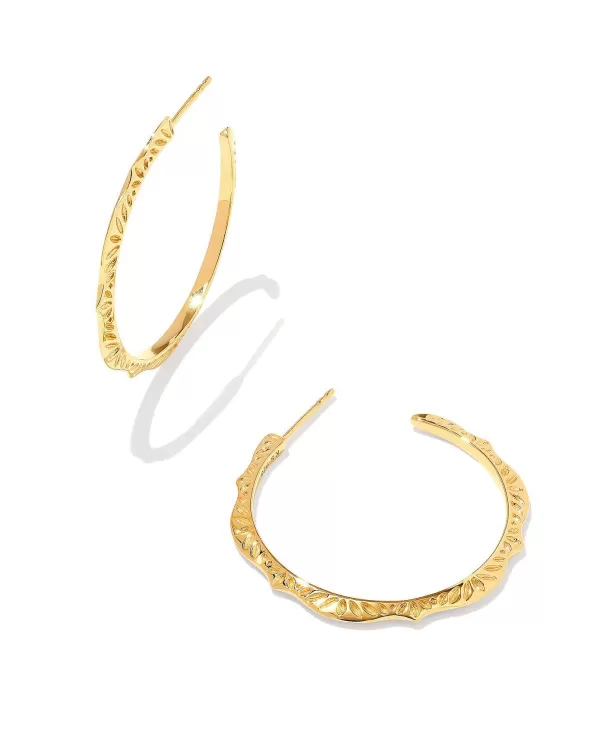 Sophee Hoop Earrings In 18K Gold Vermeil^Kendra Scott Shop