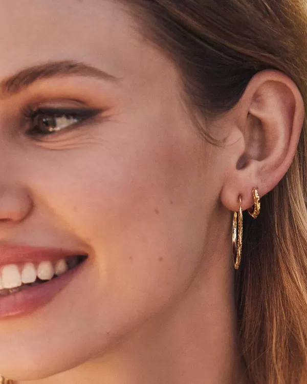 Sophee Hoop Earrings In 18K Gold Vermeil^Kendra Scott Shop