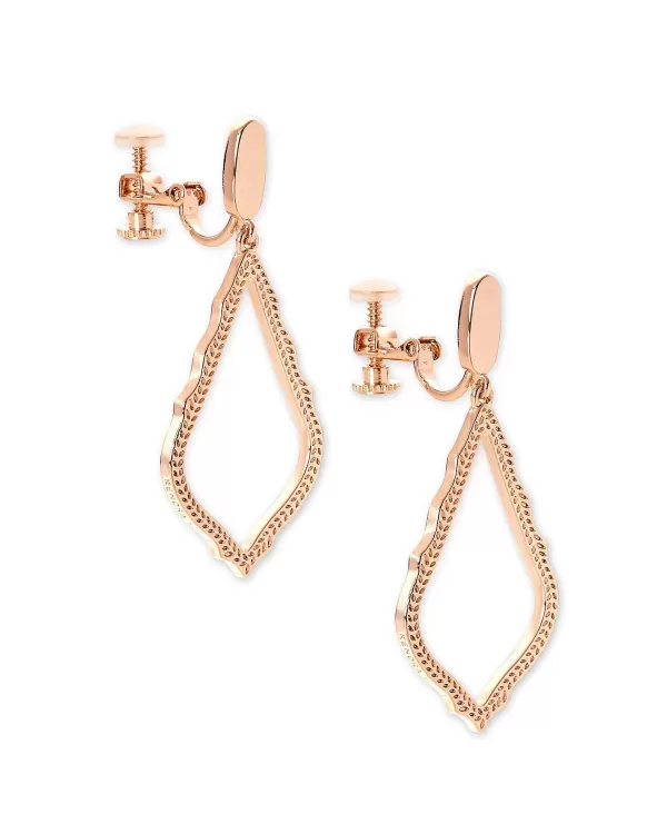 Sophia Clip On Drop Earrings In Rose Gold^Kendra Scott Best Sale