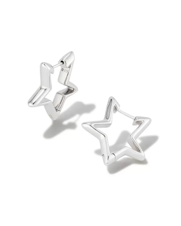 Star Huggie Earrings In Silver^Kendra Scott Outlet