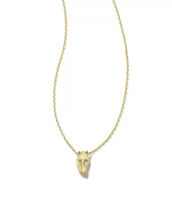 Tiny Beau Short Pendant Necklace In 18K Yellow Gold Vermeil^Kendra Scott Clearance