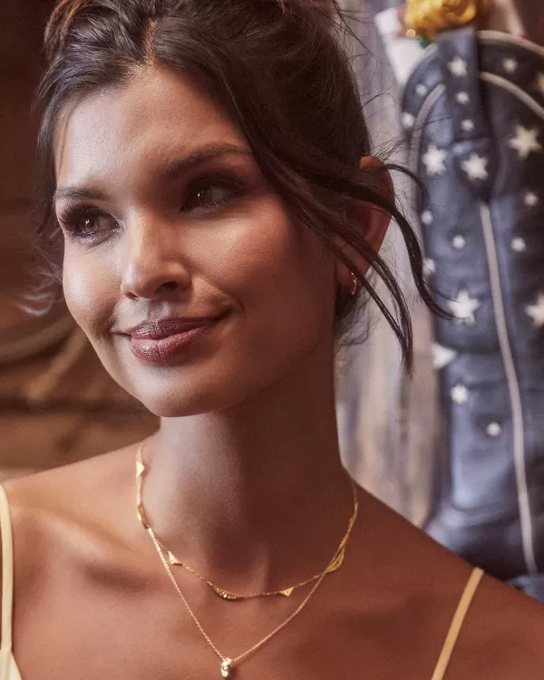 Tiny Beau Short Pendant Necklace In 18K Yellow Gold Vermeil^Kendra Scott Clearance