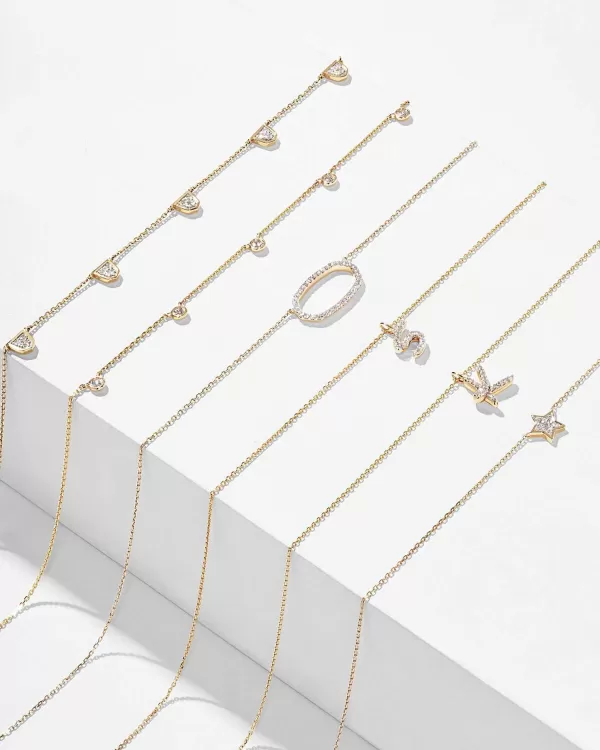 Tiny Star 14K Yellow Gold Pendant Necklace In White Diamond^Kendra Scott Online