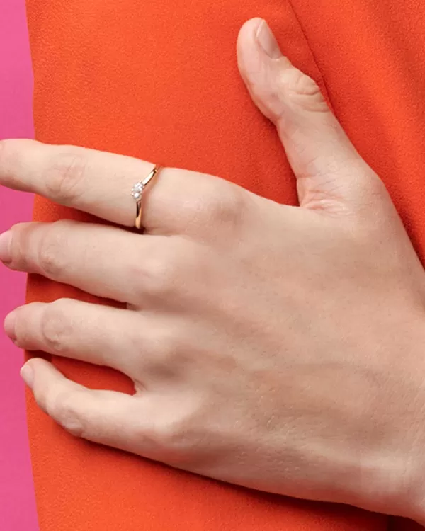 Toi Et Moi 14K Yellow Gold Band Ring In White Sapphire And White Pearl^Kendra Scott Best Sale