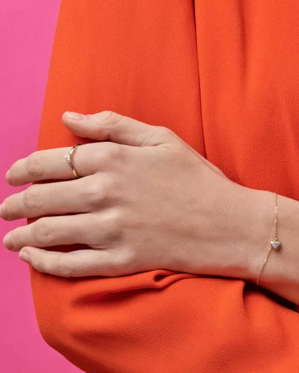 Toi Et Moi 14K Yellow Gold Band Ring In White Sapphire And White Pearl^Kendra Scott Best Sale