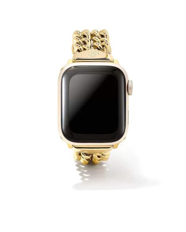 Whitley Double Chain Watch Band In Gold Tone Stainless Steel^Kendra Scott Outlet