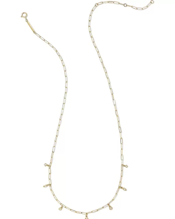 Willow 14K Yellow Gold Strand Necklace In White Diamond^Kendra Scott Online