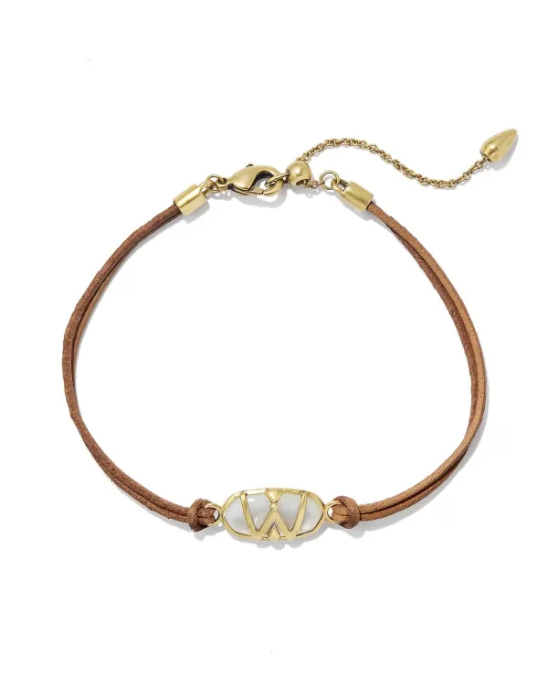 Wrangler® X Yellow Rose By Elaina Vintage Gold Corded Bracelet In Ivory Mother-Of-Pearl^Kendra Scott New