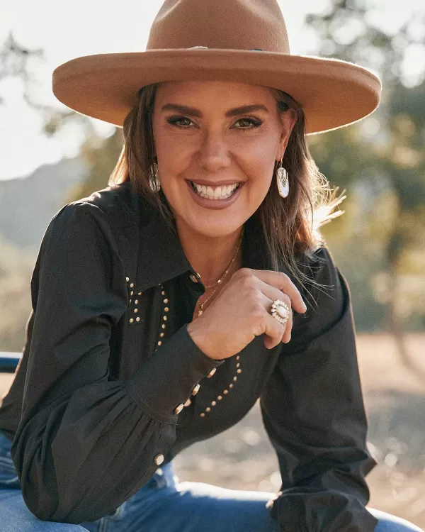 Wrangler® X Yellow Rose By Laurel Vintage Gold Statement Ring In Ivory Mother Of Pearl^Kendra Scott Shop