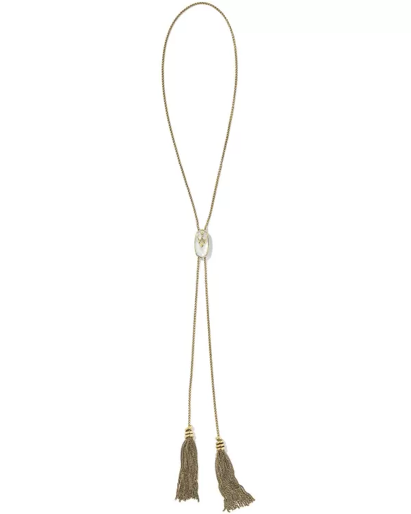 Wrangler® X Yellow Rose By Vintage Gold Bolo Necklace In Ivory Mother Of Pearl^Kendra Scott Outlet